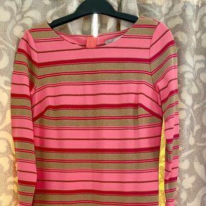Striped ponte dress